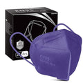 Hotodeal KN95 Face Mask,5 Layers Cup Dust Mask Against PM2.5 from Fire Smoke, Dust, for Men, Women, Essential Workers(Purple)