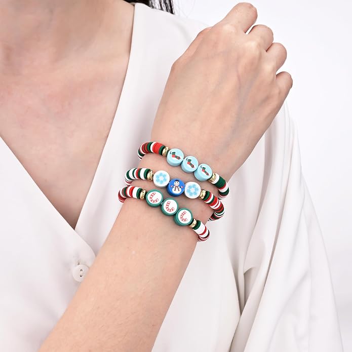 Friendship Bracelets for Girls, 10-Piece Cute Preppy Beaded Bracelet Set for - Image 7