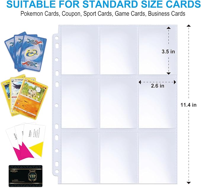 ABLY 720 Pocket Double Sided Card Sleeves, - Image 4