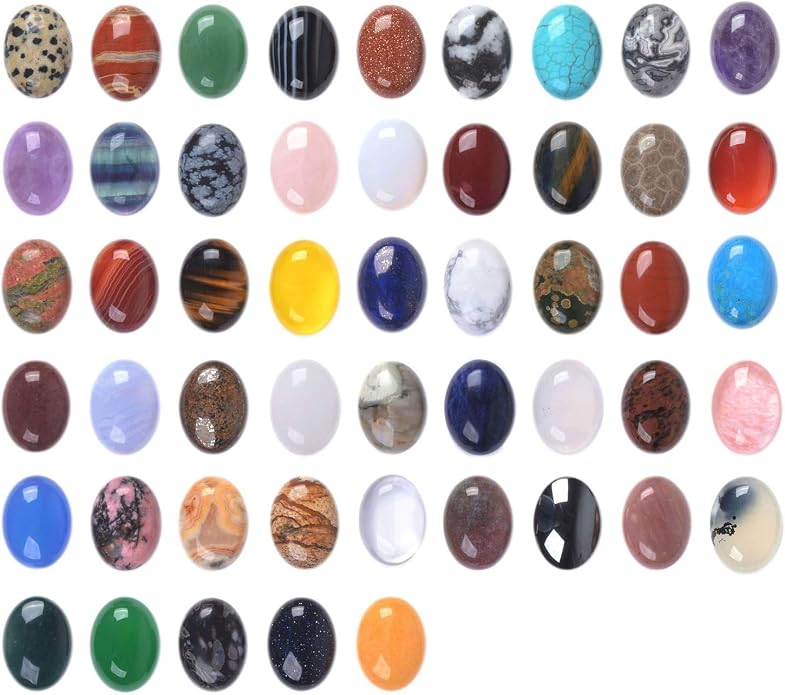 Wholesale Lot Multi-color Gemstone Round Oval Cab Cabochon by Justinstones