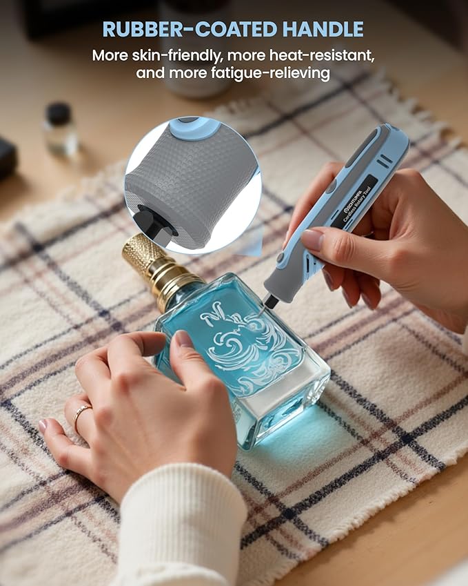 Mini Cordless Rotary Tool, 4V Rotary Tools with Speed Memory, Rotary Tool Kit with 18 Accessories Including Upgraded Sanding Belt, Small Rotary Tool with Rubber Handle for Long-term Creation