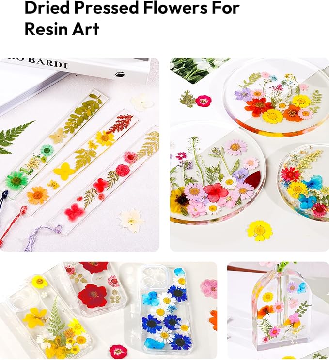 Dried Flowers, Resiners 174Pcs Pressed Flowers - Image 7