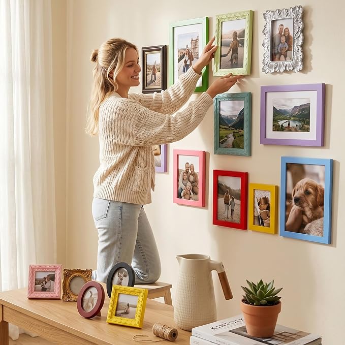 Kathfly 15 Pack Vintage Picture Frames - Image 2