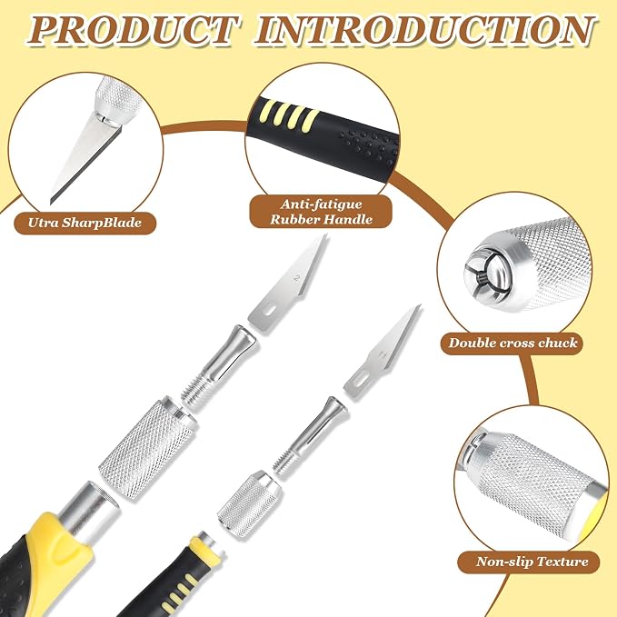 Exacto Knife Set, Precision Craft Hobby Knife Kit, - Image 2