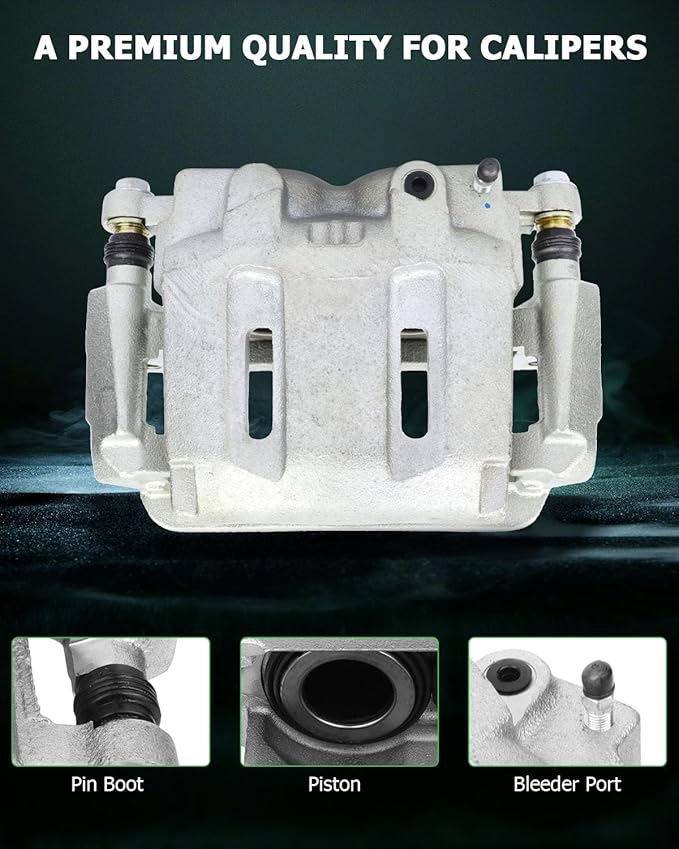 SCITOO 18-B5022 18-B5023 Disc Brake Calipers Assembly with Bracket Fit For Ford For F-250 Super Duty 2005-2011,For Ford For F-350 Super Duty 2005-2012