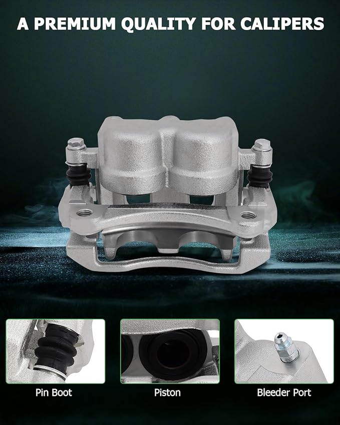 SCITOO 18B4950 Front Left Disc Brake Caliper Assembly w/Bracket For Chevy For Equinox 2005-2006,For Pontiac For Torrent 2006,For Saturn For Vue 2004-2007