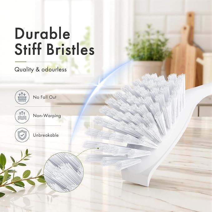 Amazer Dish Brush with Handle, 2 Pack Kitchen Scrub Brushes - Image 3