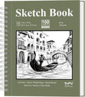 SuFly Spiral Bound Sketchbook 8x10, 100 Sheets Hardcover Sketch Books, by SuFlyDirect