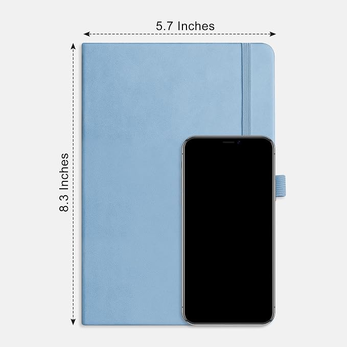 RETTACY Lined Journal Notebook, 192 Numbered Pages, A5 Size | Leather Hardcover - Image 9