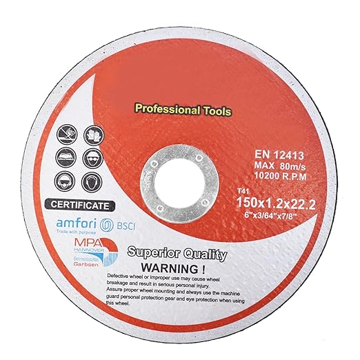 findmall 100 Pack 6" x.045 x7/8" Cut-Off Wheel - Metal and Stainless Steel Cutting Discs, Fir for Cutting Steel, Iron, Plastic, Stainless Steel, Etc