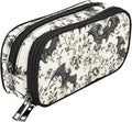 ANANGTEE Bat Flowers Pencil Pouch Case by ANANGTEE