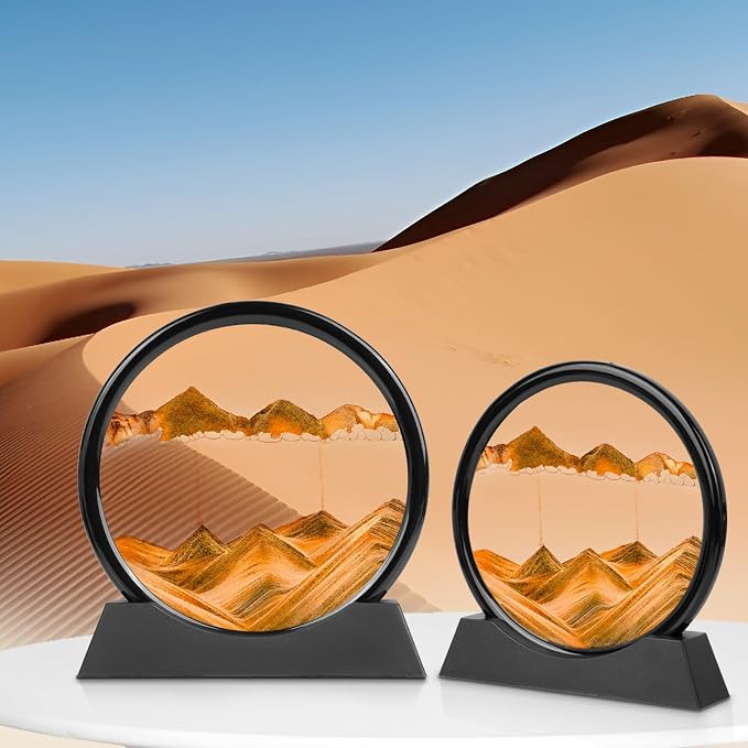 Meeitec Moving Sand Art, 3D Liquid Motion Deep Sea Sandscape Color Quicksand - Image 3