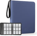 Trading Card Binder, Premium 9 Pocket Double Sided 720 Pocket PU Card by Hijvxk