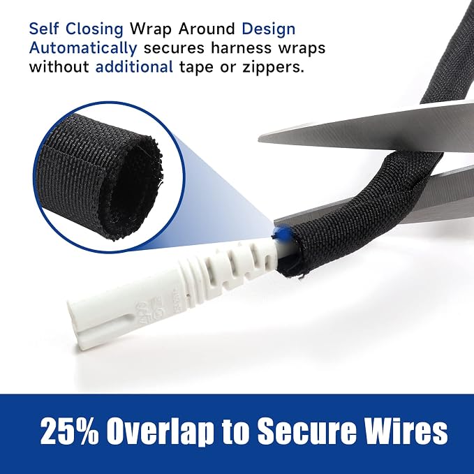 Automotive Wire Sheathing Split Wire Loom Braided Mesh Woven Cable Sleeve - Image 4