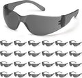ATERET Protective Polycarbonate Safety Glasses White For Nurses Mechanic Electrician Saftey Glasses Goggles Anti Fog Eye Goggles Safety Protection (300 Pairs Grey)