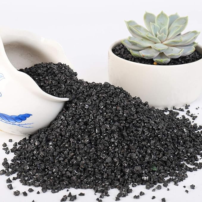 TOYPOPOR 6lb Succulents and Cactus Black Sand, Décor & Additive Tiny Stones - Image 3