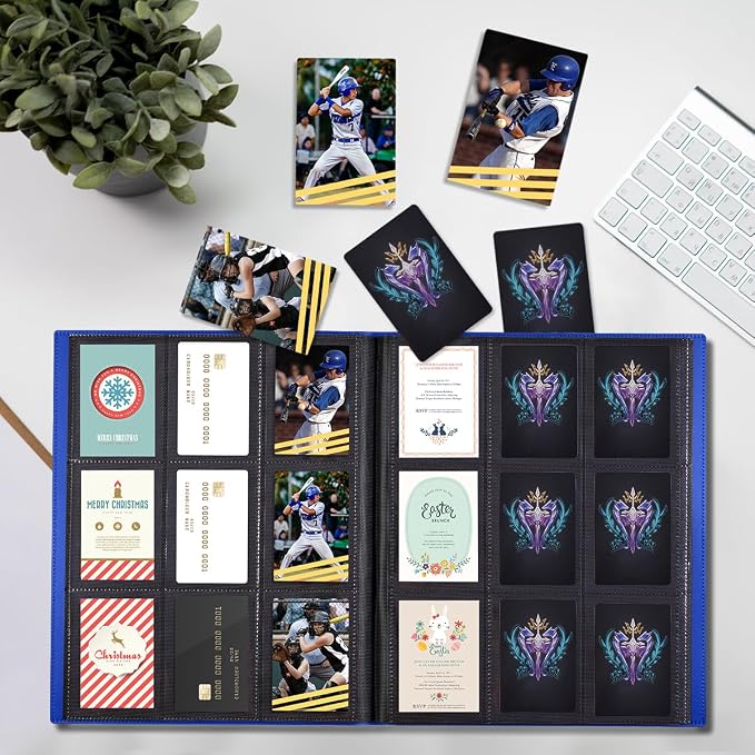 Card Binder, Upgraded 9 Pockets Trading Card Collection Binder - Image 7
