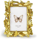 Cuspin 4x6 Gold Picture Frame, Ornate Butterfly Decorative Photo Frame by Cuspin