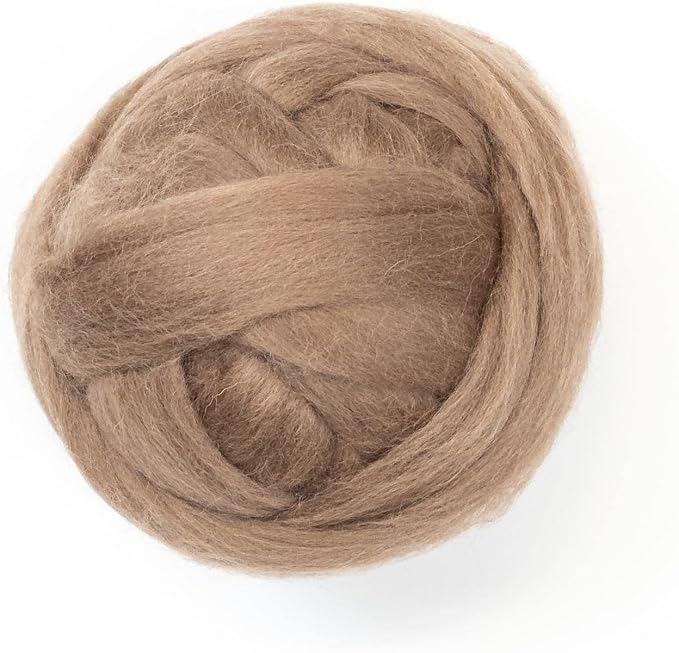 Colored Natural Wool roving, 8 OZ. Best Wool by Kondoosnaturalfibers