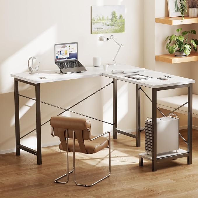 DUMOS 50-Inch Reversible L Shaped Desk - Image 8