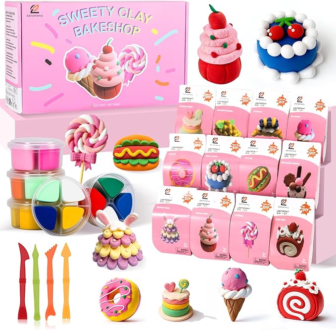Air Dry Clay Kit for Kids | 12 Pack by Unknown