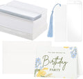 200 Pcs Watercolor Bookmark Making Kit, 40 Blank Bookmarks by Prudiut