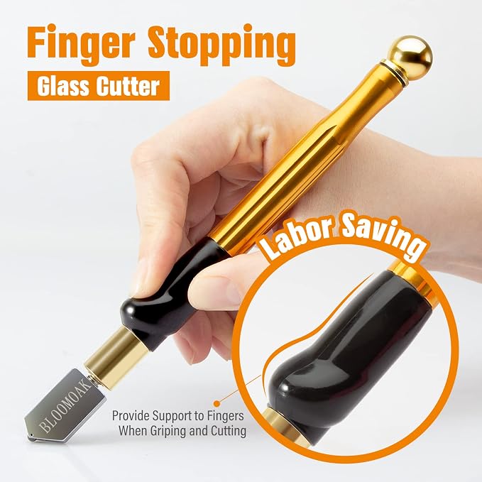 Professional Carbide Tungsten Alloy Handle Glass Cutter Tool - Image 2
