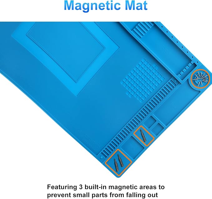 STREBITO Silicone Soldering Mat Electronics Mat, Solder Pad Heat Resistant 932°F - Image 4