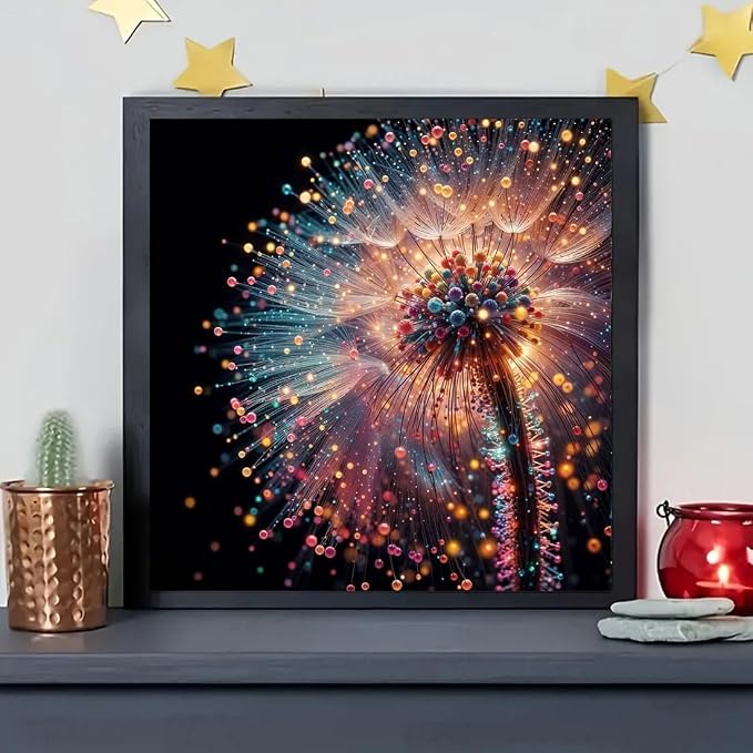 SHICERNHJ 5D Diamond Art Kits for Adults, Dandelion Full Drill Diamond Dots for - Image 4