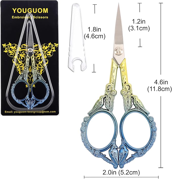 YOUGUOM Small Craft Scissors, Little Travel Sharp Embroidery Scissors All - Image 6