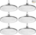 loyal LED High Bay Shop Lights: UFO Dimmable Commercial Lighting 6000K - for Warehouse Garage Workshop Gym,No Plug (500W, 6 Piece)