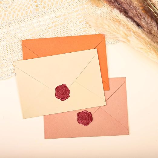 WSICSE 60Pcs Wax Seal Stickers, Wedding Invitation Envelope Seal Stickers - Image 5