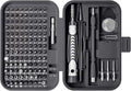 Screwdriver Set – Precision Screwdriver Bit Sets, Mini Hex Phillips Torx Slotted Screwdriver Bit Set with Tool Box, Ideal for Electronics, Laptop, iPhone, Jewelers and More (130-IN-Black)