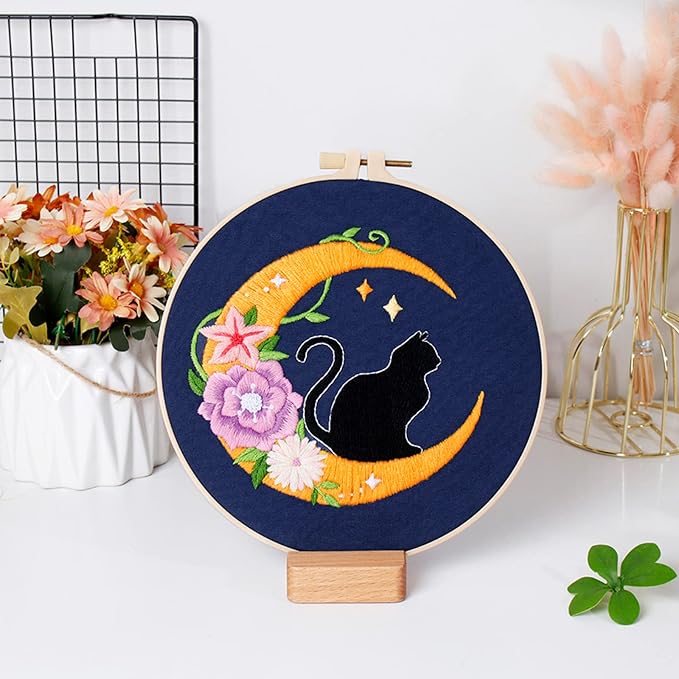 Louise Maelys Cat Moon Embroidery Kit - Image 6