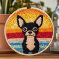 DIY Punch Needle Kits Black Chihuahua by Unknown