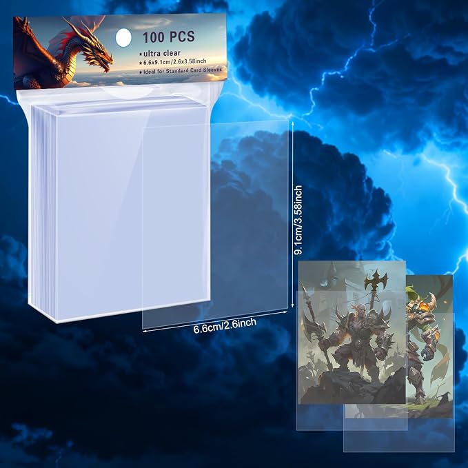 6000 Counts Card Sleeves for Trading Cards, Soft Penny Card Sleeves, Sports - Image 6