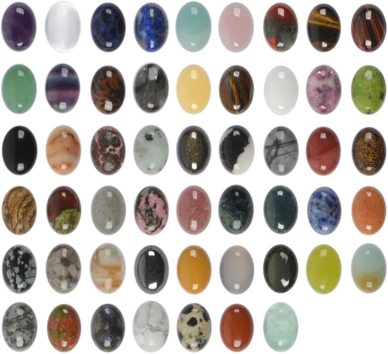Wholesale Lot Multi-color Gemstone Round Oval Cab Cabochon by Justinstones