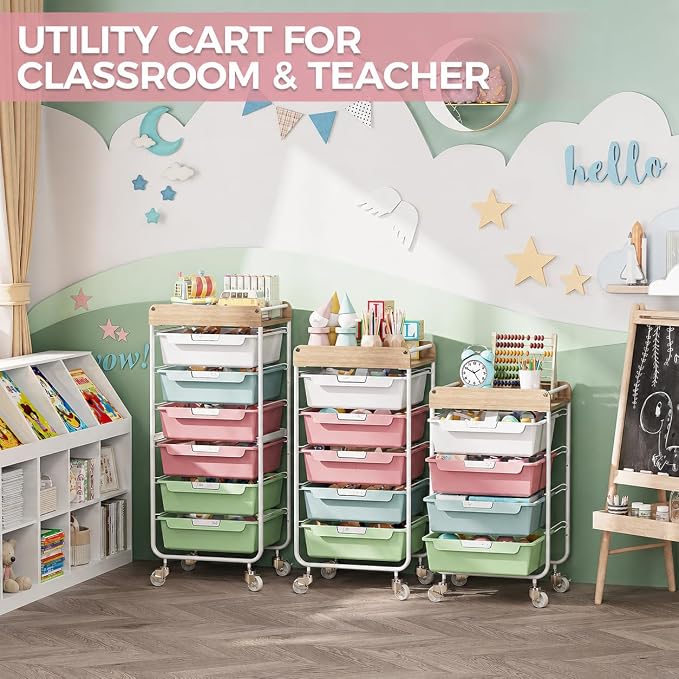 Rolling Craft Storage Cart - Image 9