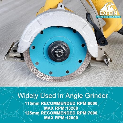 Tile Hole Saw Kit 15pcs - Diamond Core Drill Bits(1/4"-5") + 2pcs 4.5" Tile Blades + SDS Adapter for Ceramic Porcelain Marble