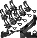 8Pack Heavy Duty Toggle Clamp Latch,4003 Style 1320lbs Capacity Pull Clamp Black Adjustable Quick Release Hasp Clamps for Smoker Cabinet Boxes Case Trunk Jig,Metal Toggle Latch Catch Set