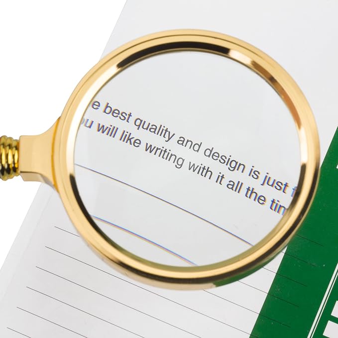 BASUNE 10X Handheld Magnifier, Reading Magnifier Loupe Glasses 10X - Image 6
