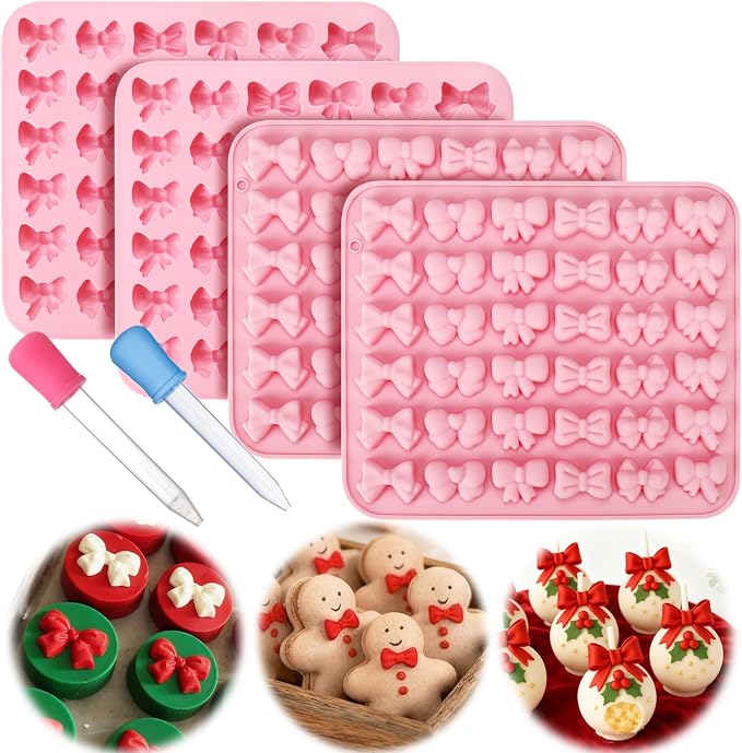 Palksky Bow Chocolate Mold Silicone, Gummy Candy Molds by Palksky