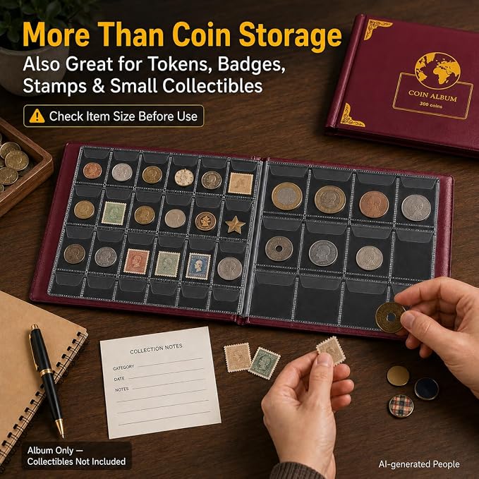 Coin Collection Supplies Holder Book - Image 7