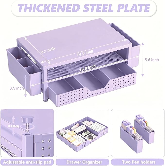 OPNICE Desk Organizers and Accessories, Computer Monitor Stand Riser - Image 7