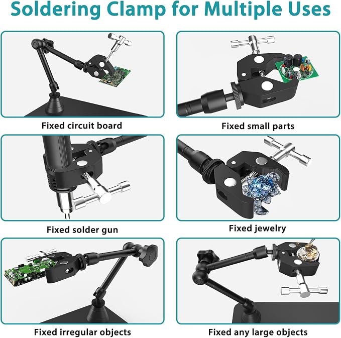 Helping Hands Soldering Station, 12X Magnifying Glass - Image 4