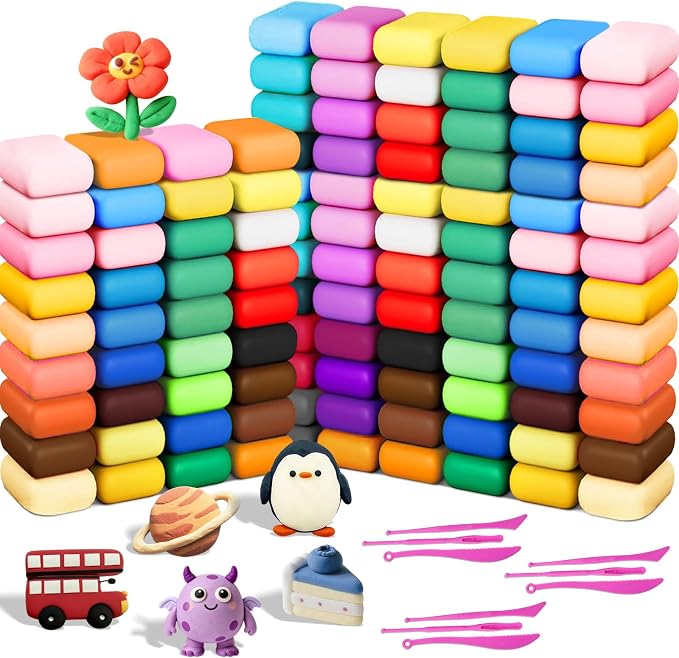 Air Dry Clay-108 Pack 36 Colors Modeling Clay by Cocurb