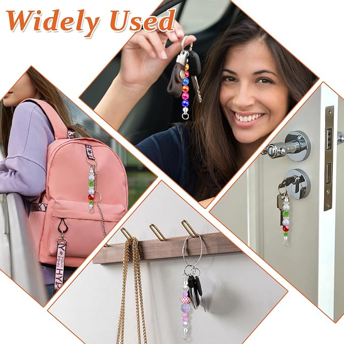 50PCS Beadable Keychain Bars DIY Kit - Image 5