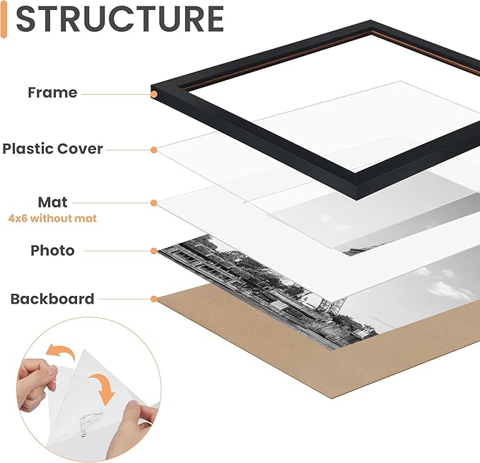 upsimples 19 Pack Picture Frames Collage Wall Decor - Image 3