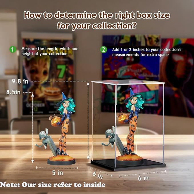 Acrylic Display Case for Collectibles Assemble Clear Display Case for Figures - Image 3