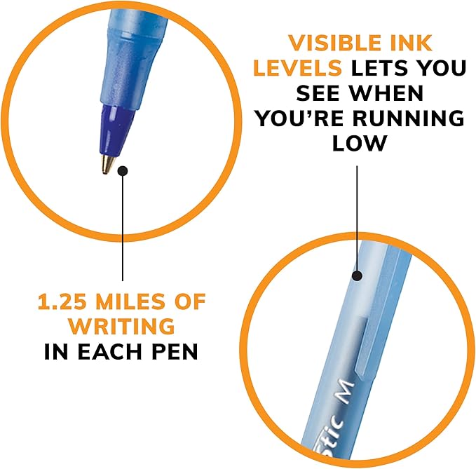 BIC Round Stic Xtra Life Ballpoint Pen - Image 8